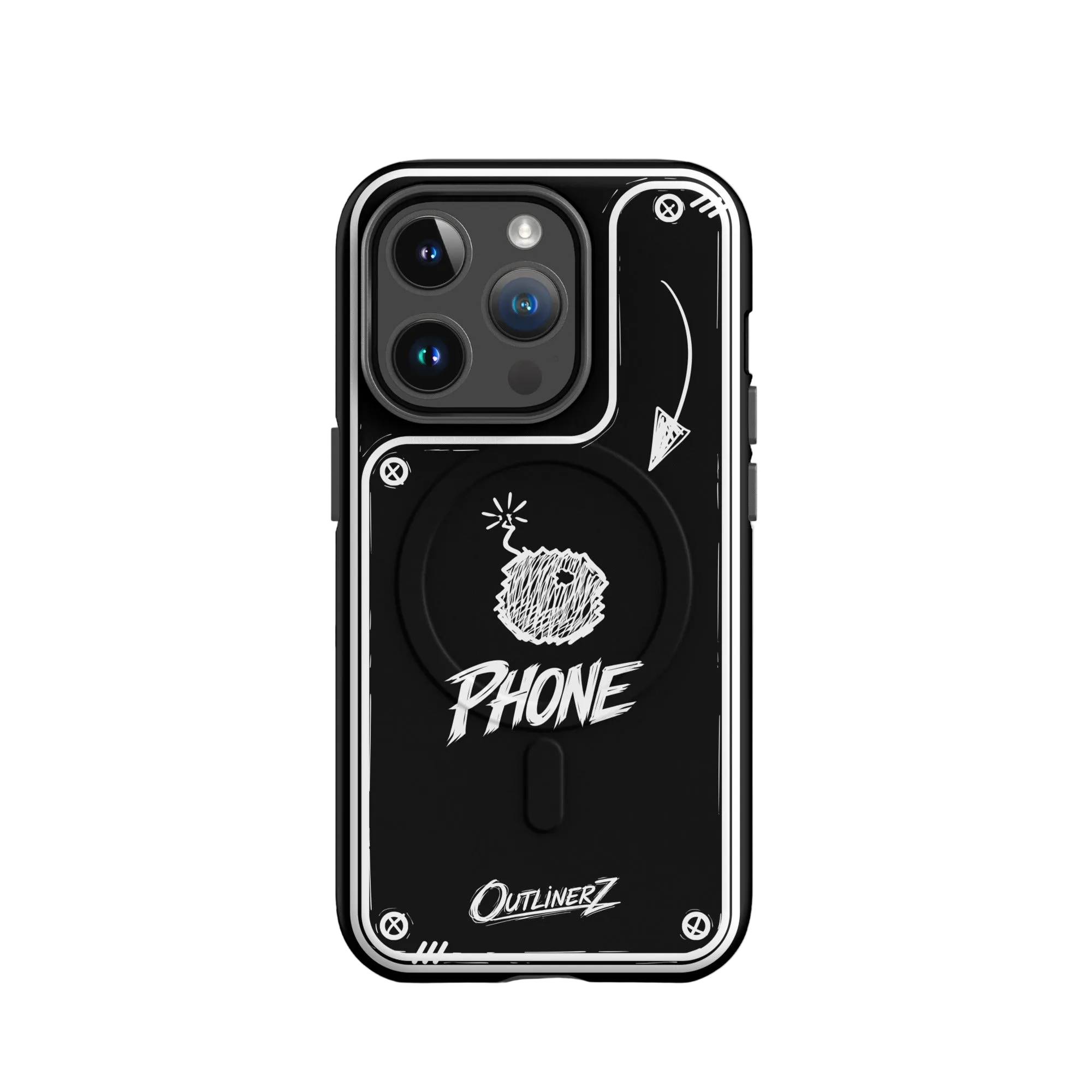Blackout Doodle Case iPhone® 14 Pro