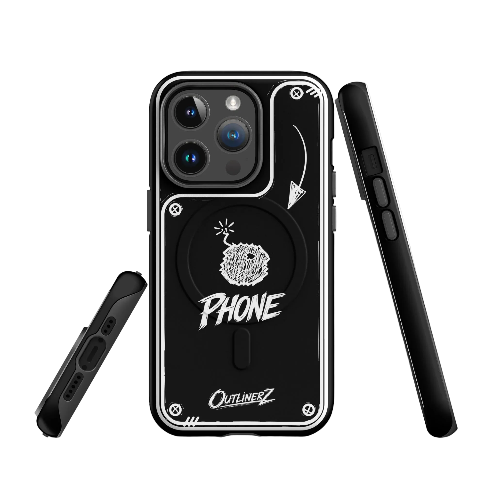 Blackout Doodle Case iPhone® 14 Pro
