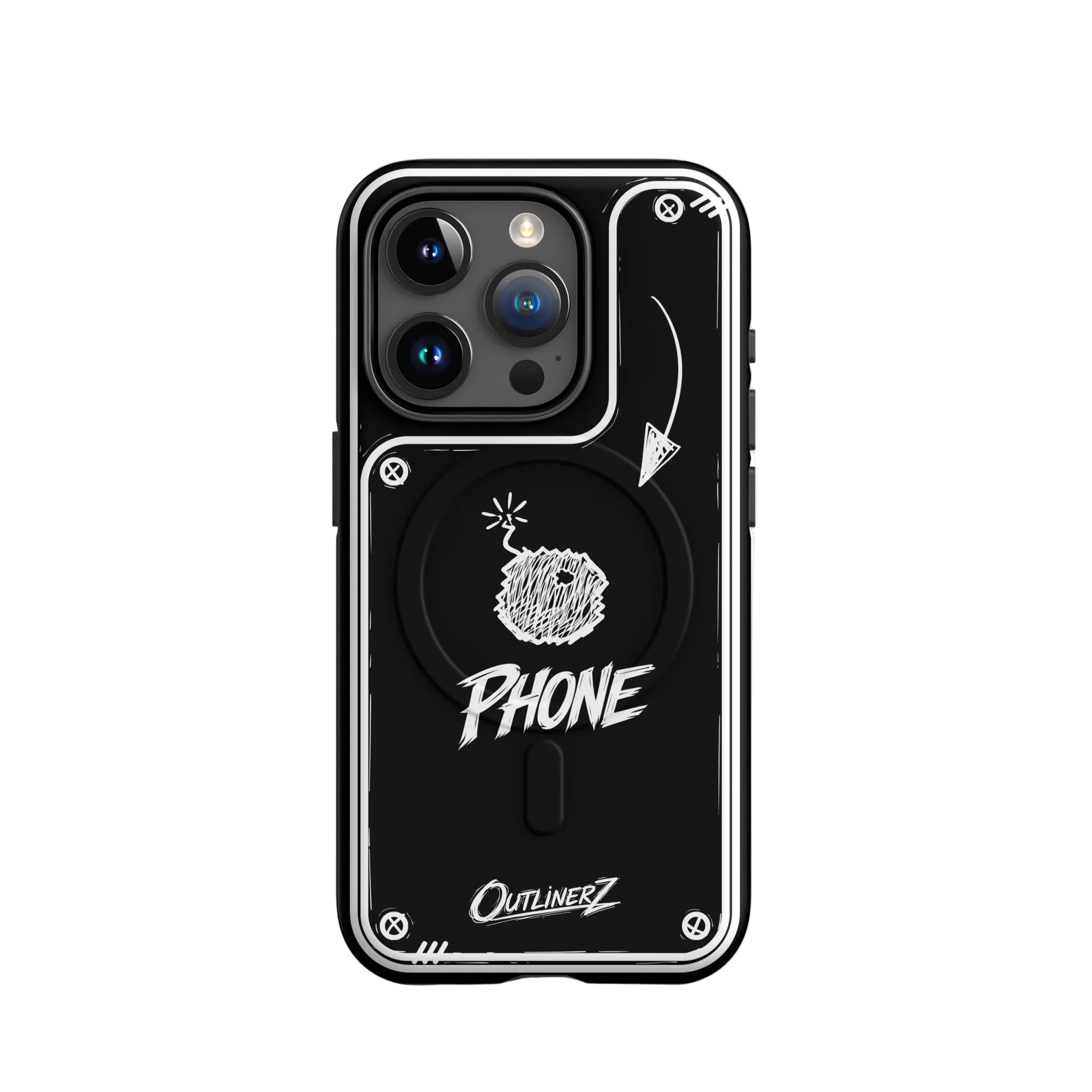 Blackout Doodle Case iPhone® 15 Pro
