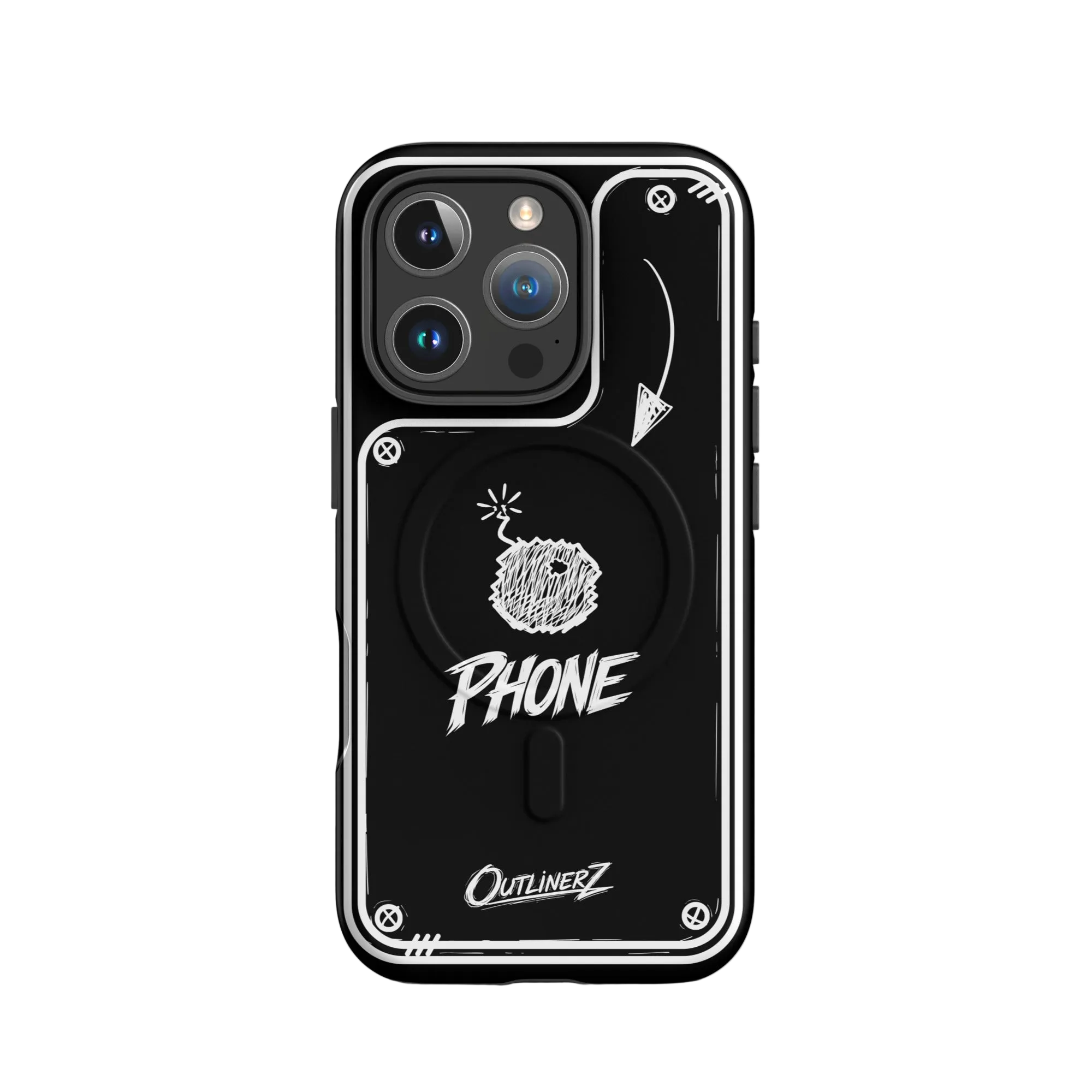Blackout Doodle Case iPhone® 16 Pro